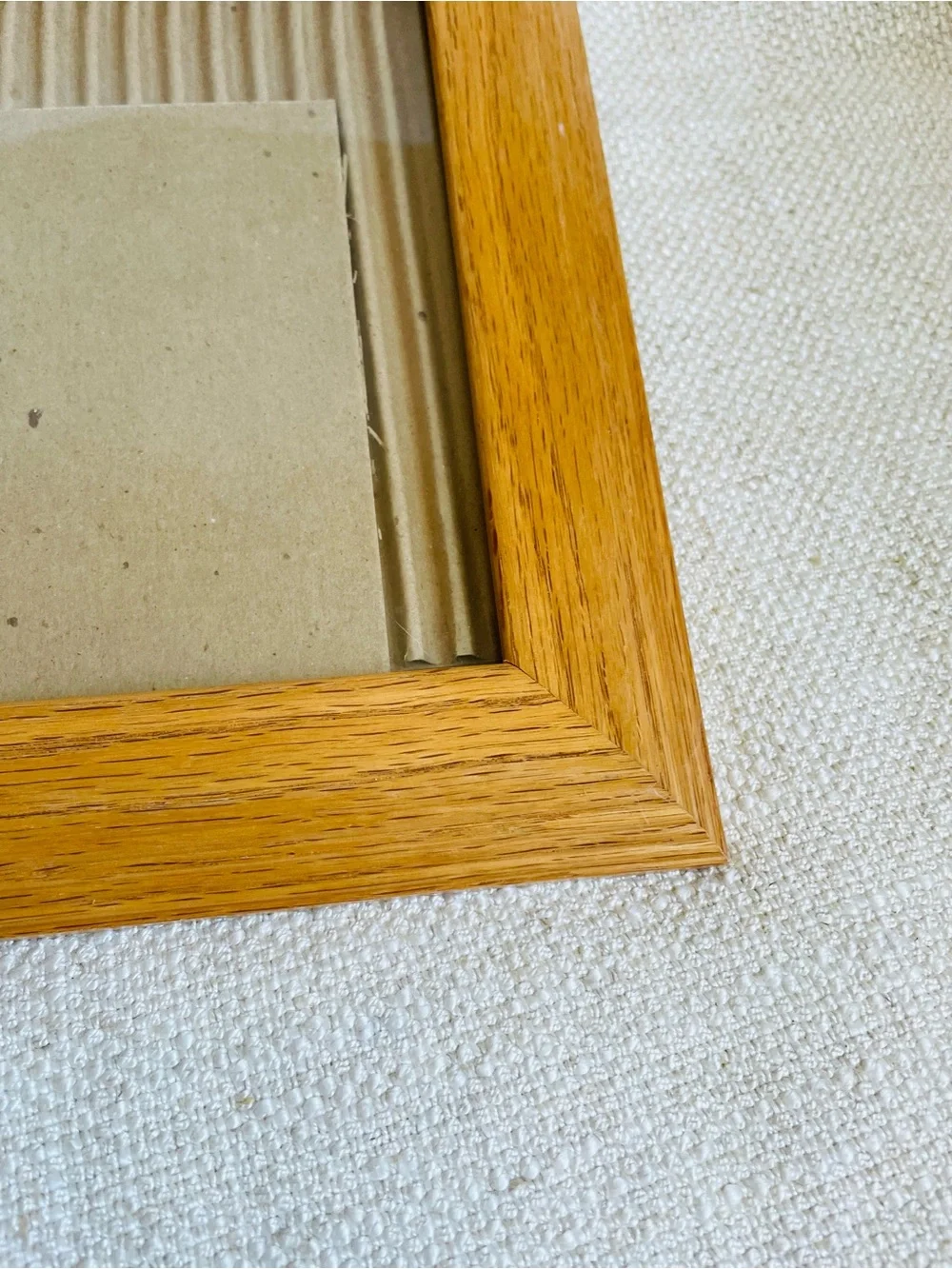 Vintage Solid Natural Oak Wood Photo Frame Fits 5x7